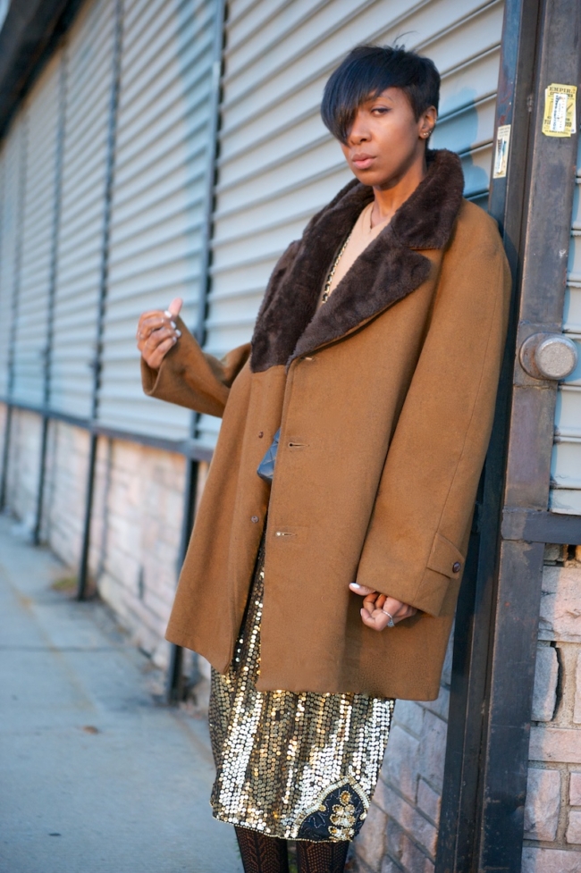 fur collar coat